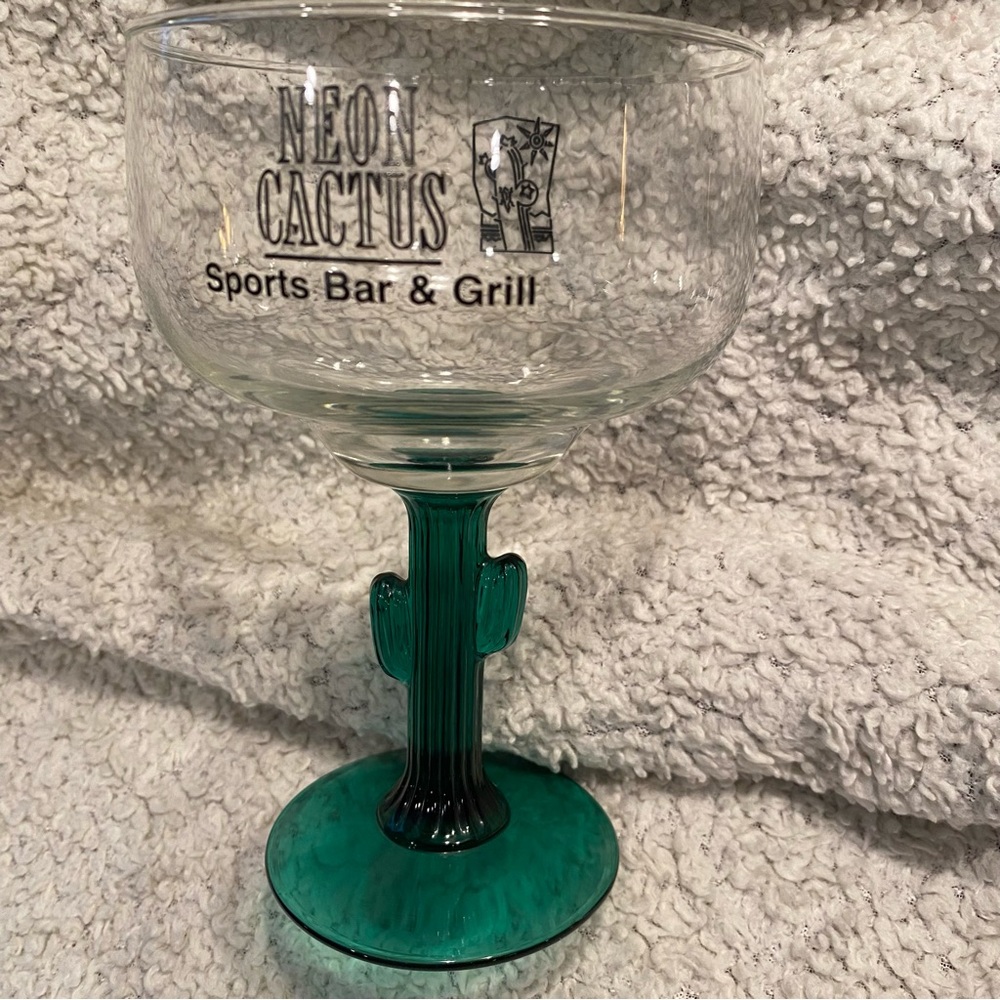 Neon Cactus Sports Bar and Grill Margarita glass was near Disneyland Hotel, rare